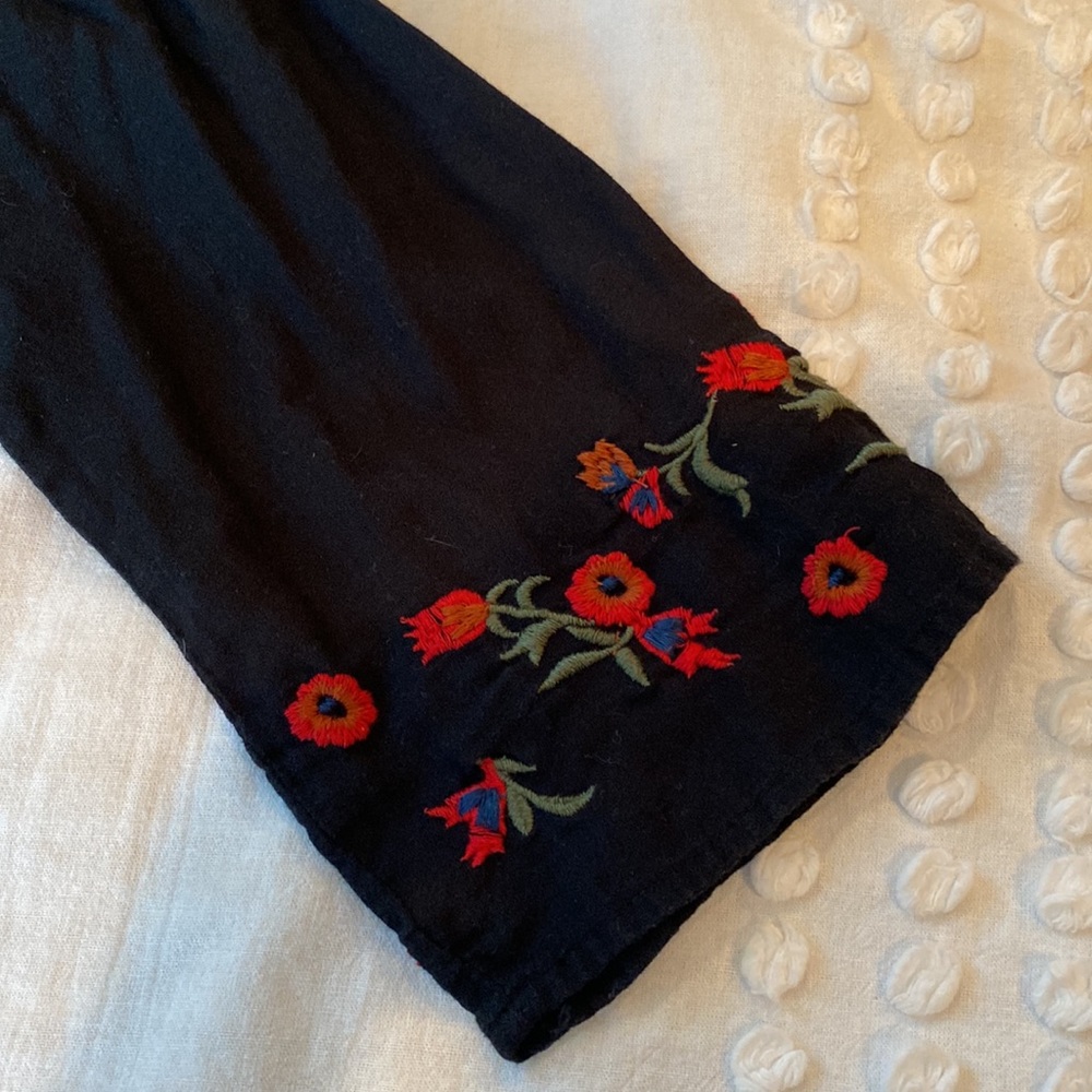 Zara Basic Collection Embroidered Blouse - image 3